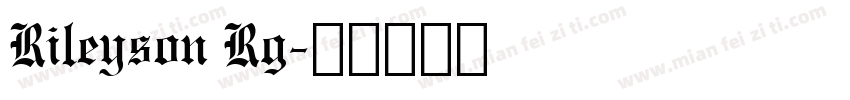 Rileyson Rg字体转换